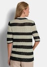 Veste en tricot à rayures avec motif ajouré thumbnail 3
