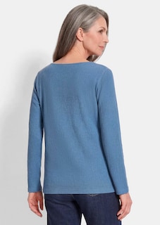 T-shirt en jersey élégant, façon crêpe thumbnail 3