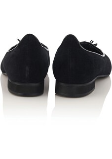 Soft suede ballet flats with tassel detail thumbnail 2