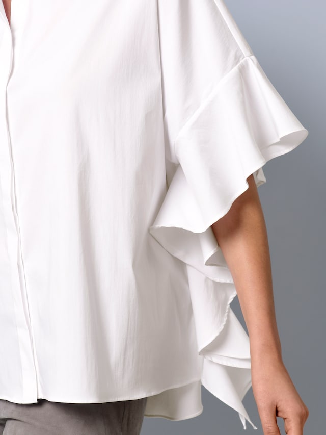 Oversizedbluse mit großem Volantärmel 4