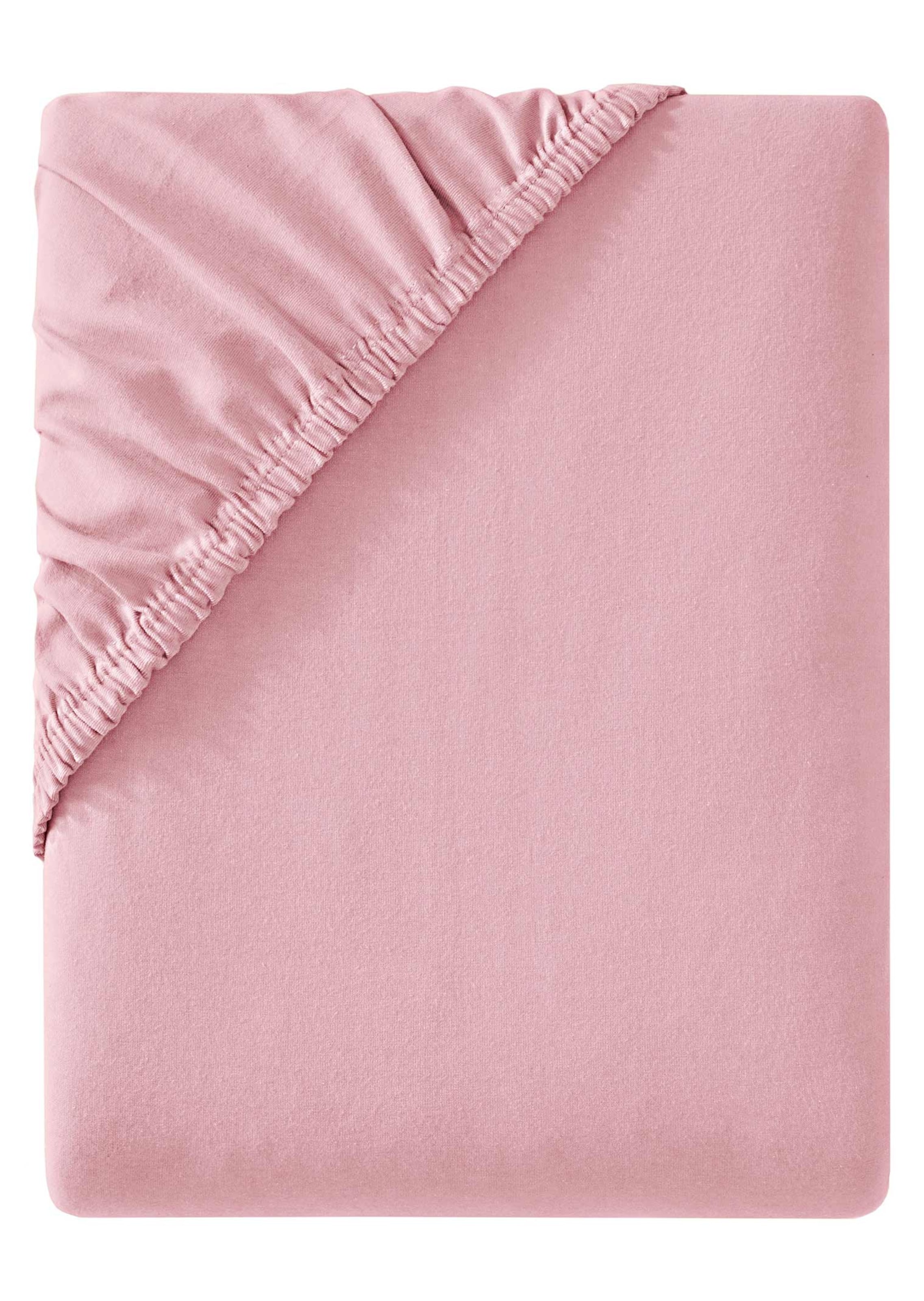 Drap-housse en jersey extensible - vieux rosé - Gr. 180-200 x 200-220 cm de Goldner Fashion