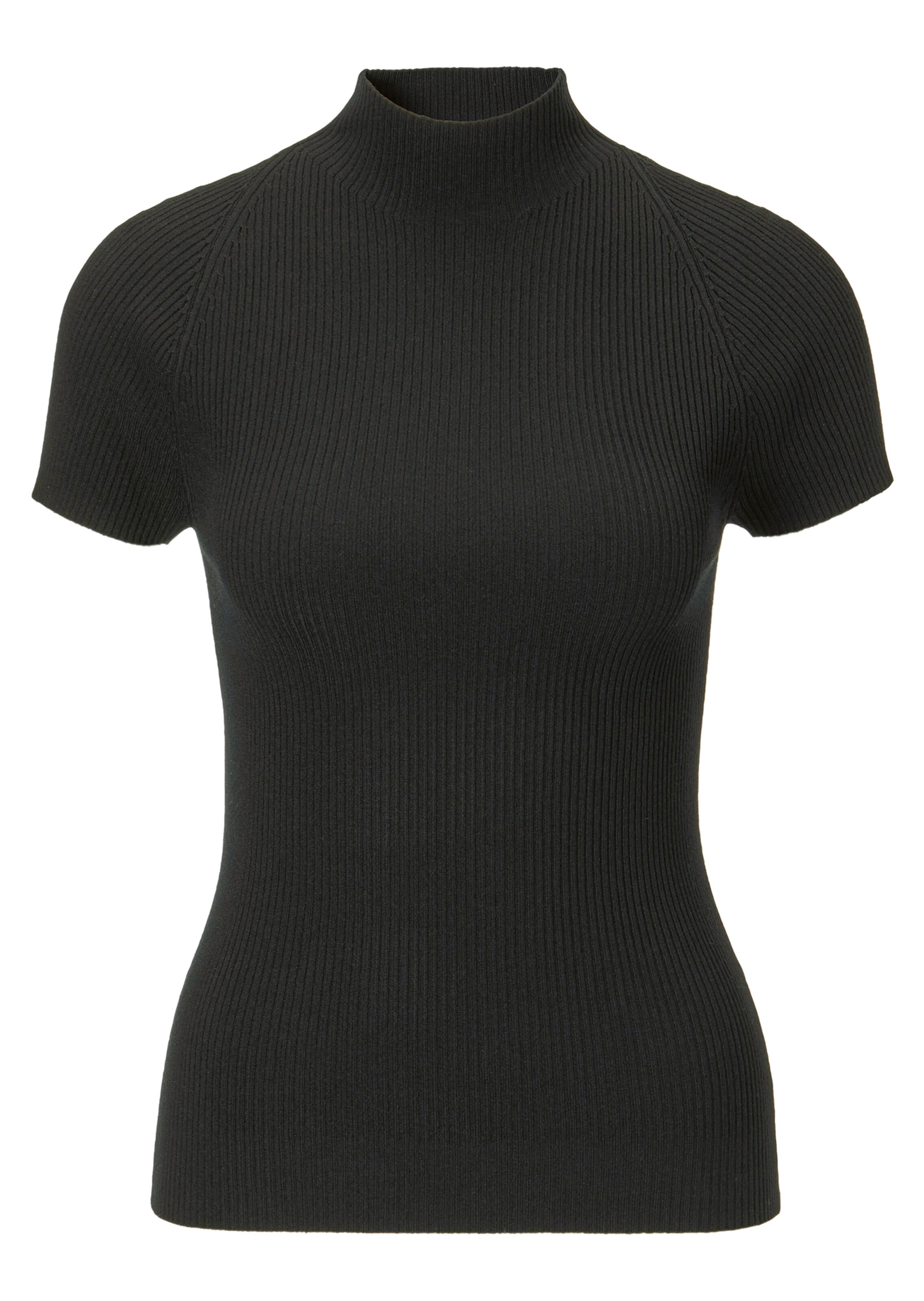 Tricot trui met korte mouwen