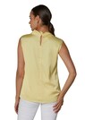 Ärmellose Satin-Bluse mit umgeschlagenem Kragen thumbnail 3