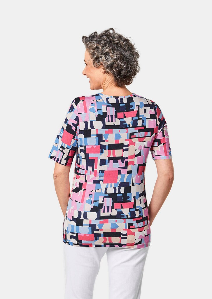 Druckshirt mit Rundhals und ½-Arm