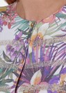 Strickjacke mit Blumendruck und Glanzstreifen thumbnail 5