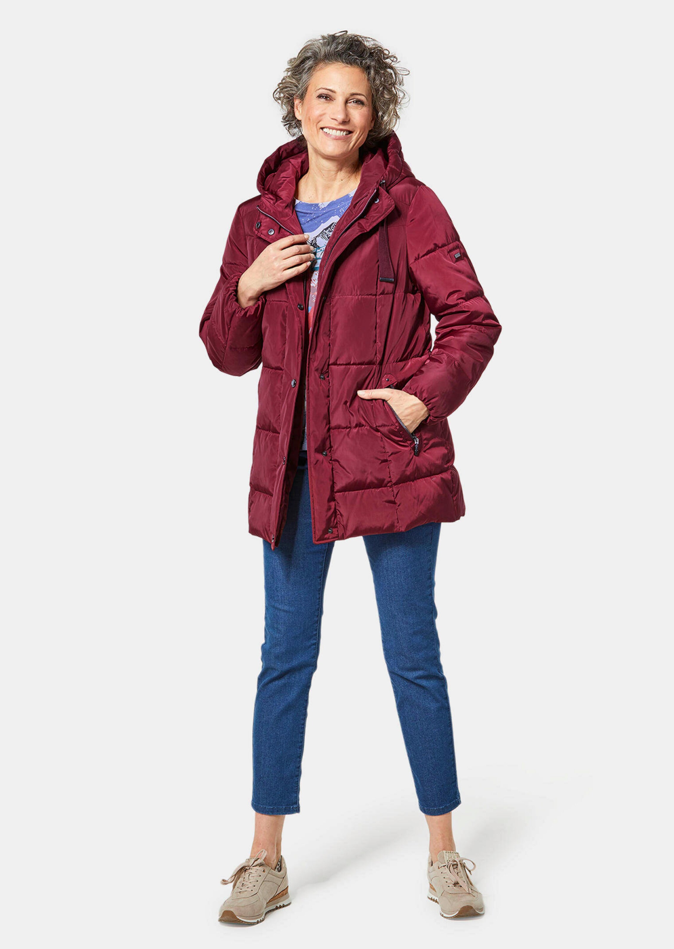 Veste matelassée - rouge foncé - Gr. 52 de Goldner Fashion