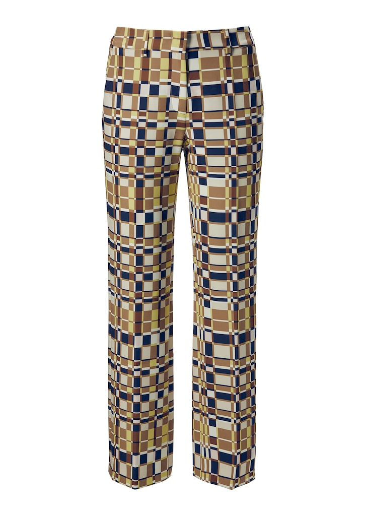 Cropped culottes with graphic print