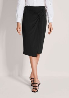 Pencil skirt with wrap effect thumbnail 1