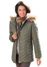 Veste à capuche aspect fourrure thumbnail 1