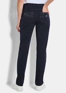 Smalle jeans LOUISA met glittersteentjes thumbnail 3