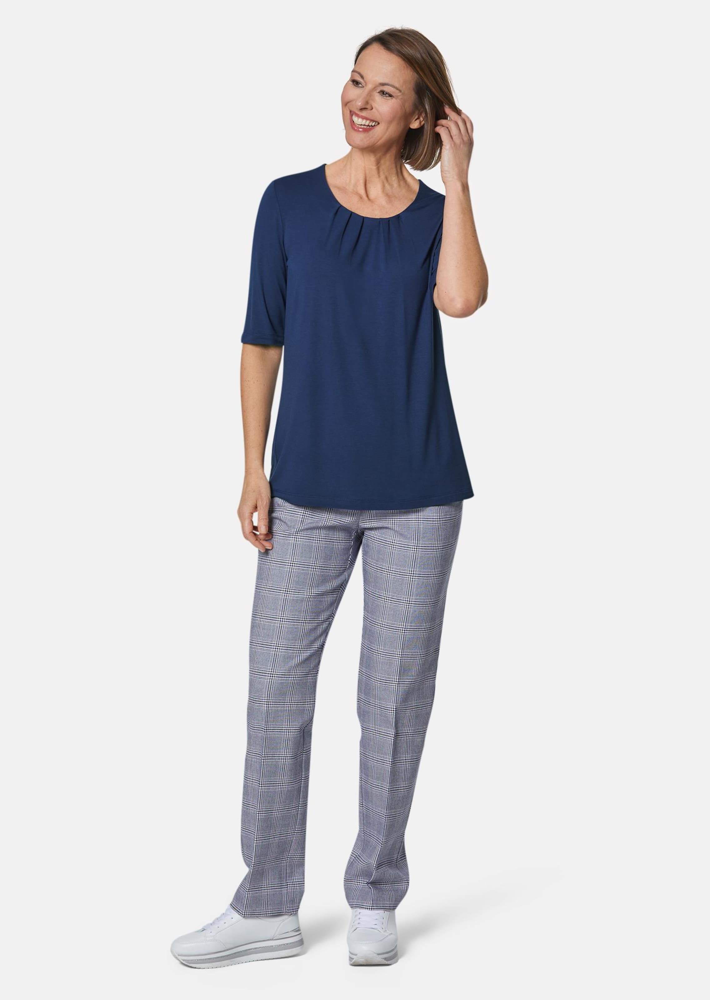 T-shirt à encolure arrondie - marine - Gr. 42 de Goldner Fashion