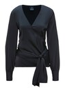 Wrap blouse in a sophisticated silk look thumbnail 1