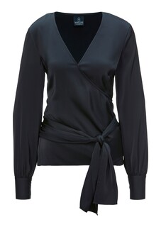 Wrap blouse in a sophisticated silk look thumbnail 1