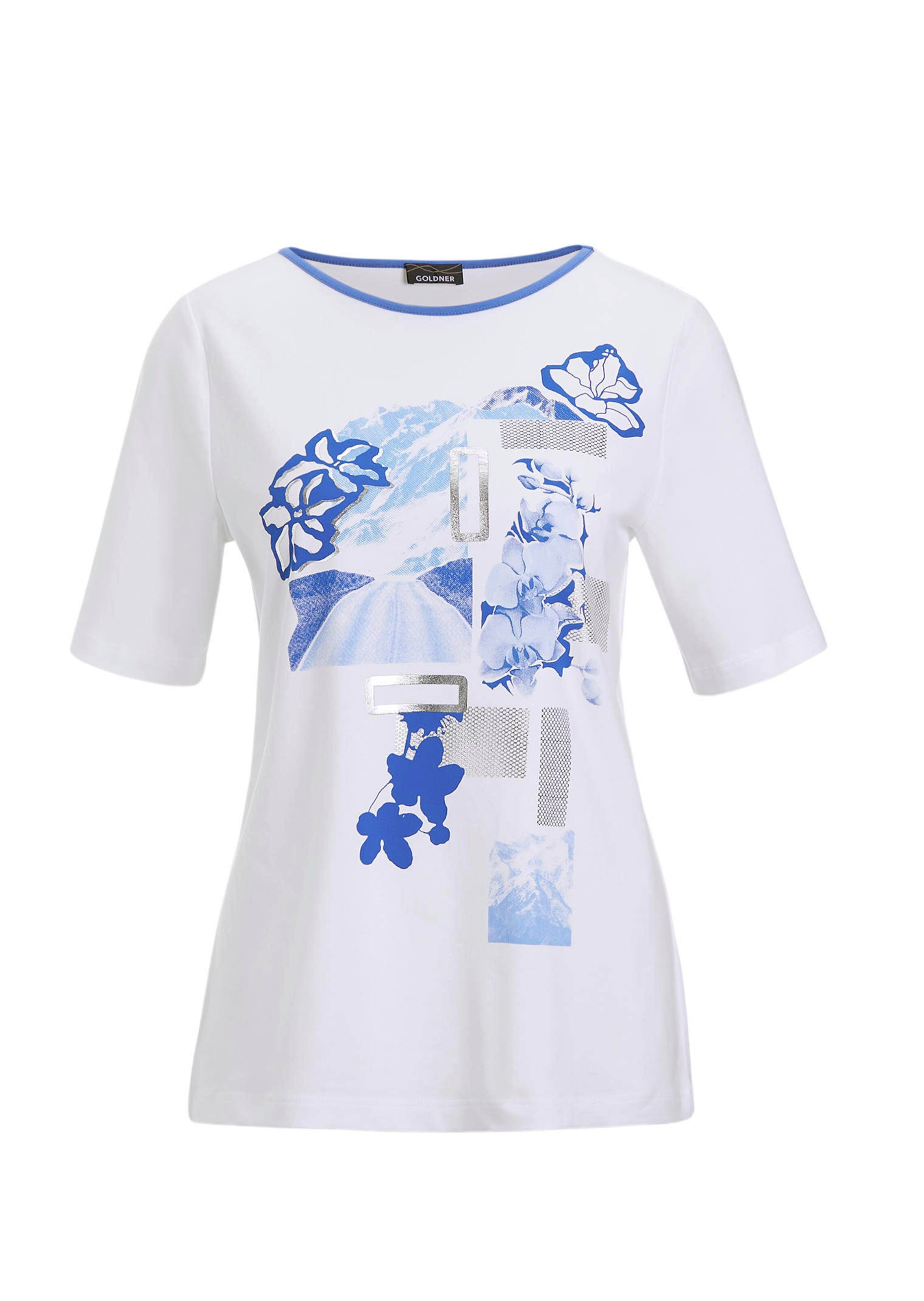 Printshirt mit Glanzdetails