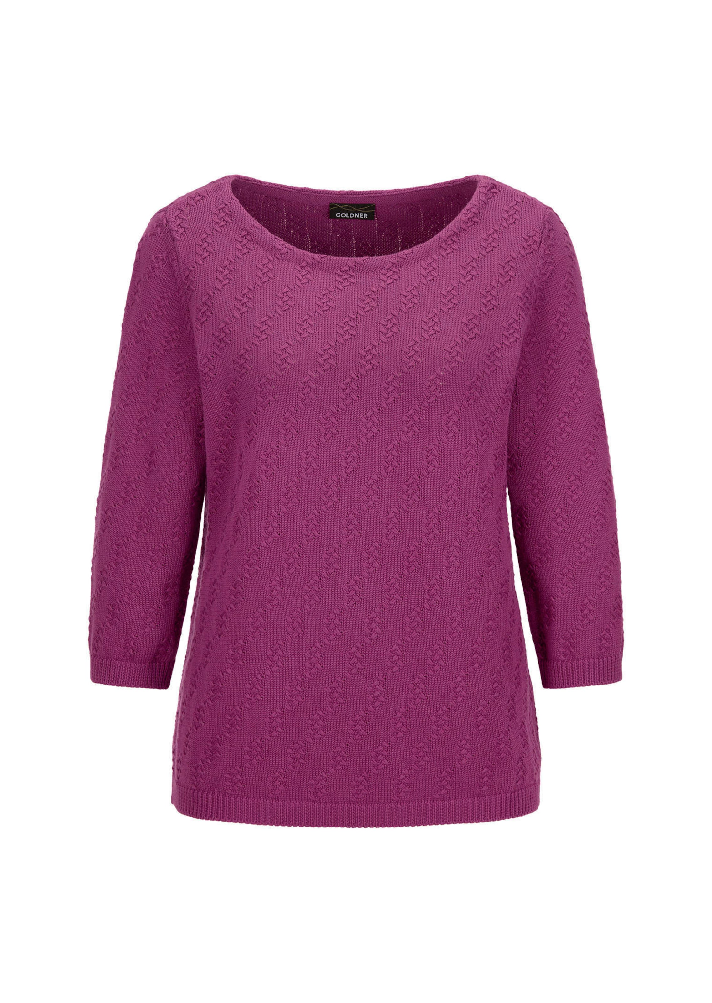 Pull à manches 3/4 en pur coton