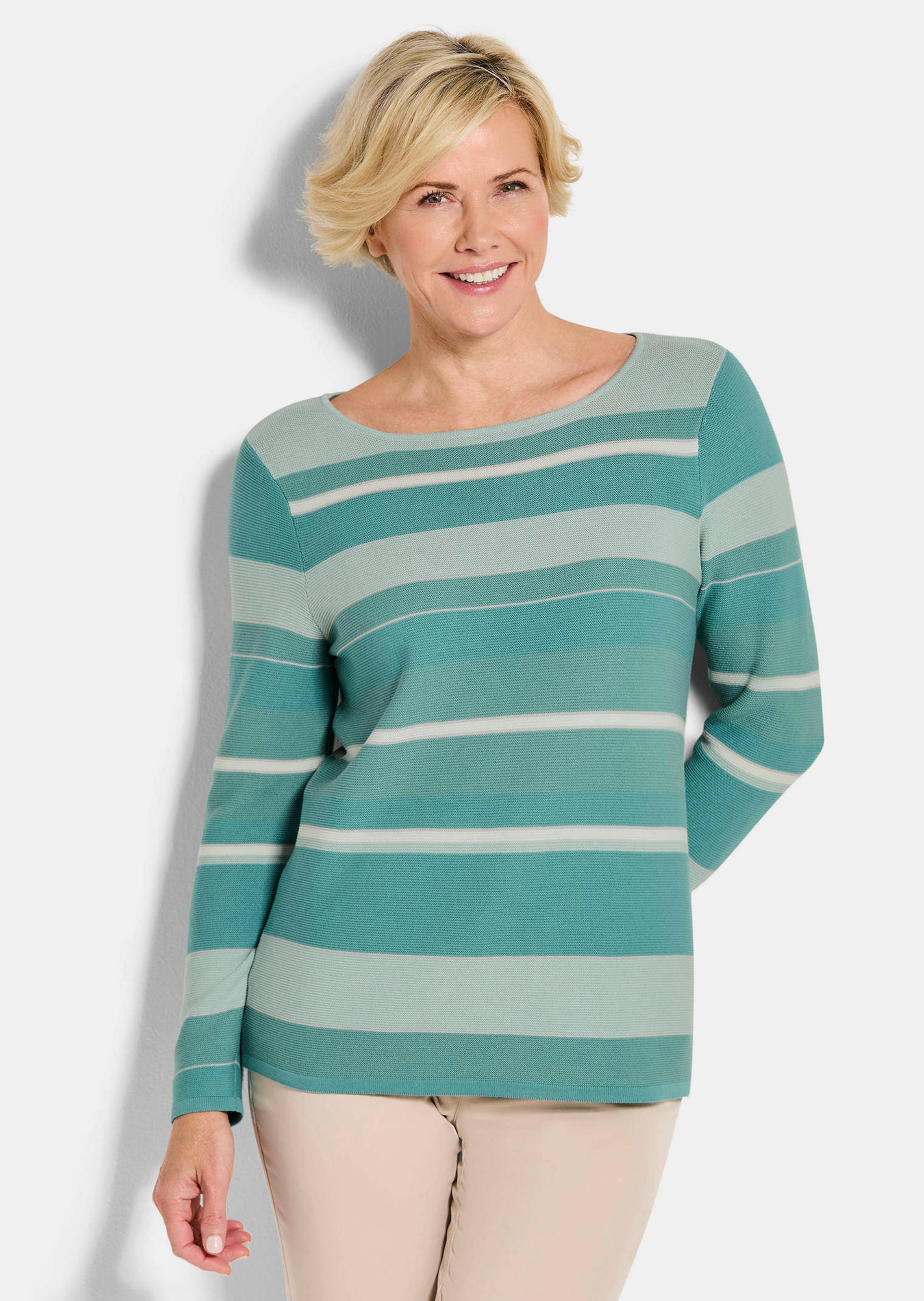 Strickpullover mit Ringelmuster