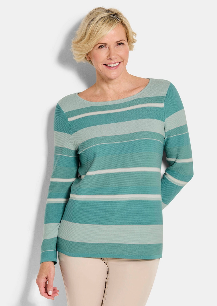 Pull en tricot avec motif à rayures