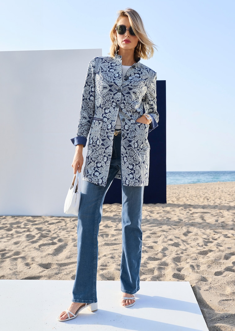 Gehrock mit Jacquard-Muster