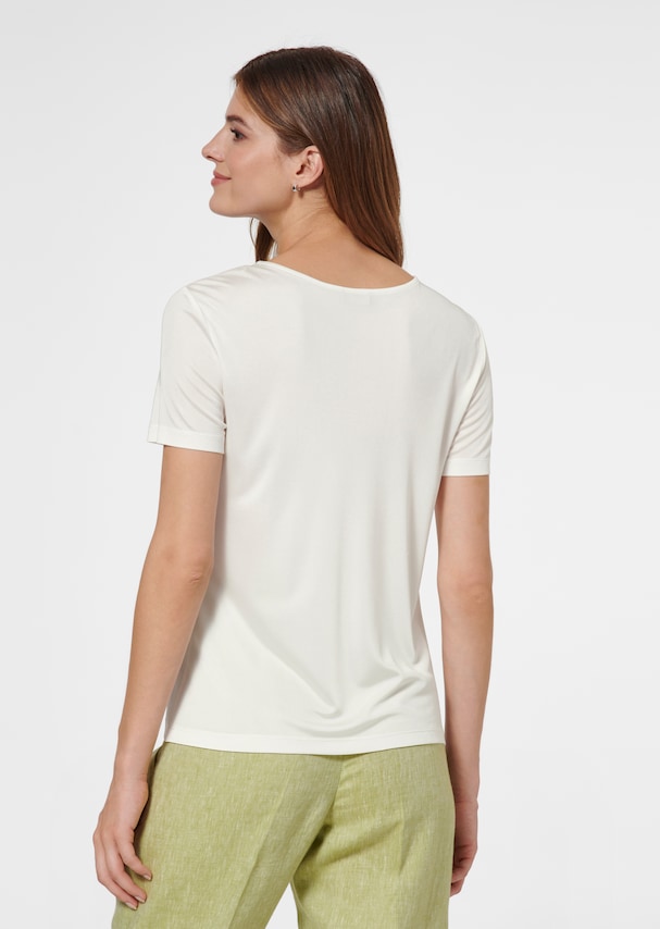TALBOT RUNHOF X MADELEINE short-sleeved shirt with cut-outs and knot effect 2