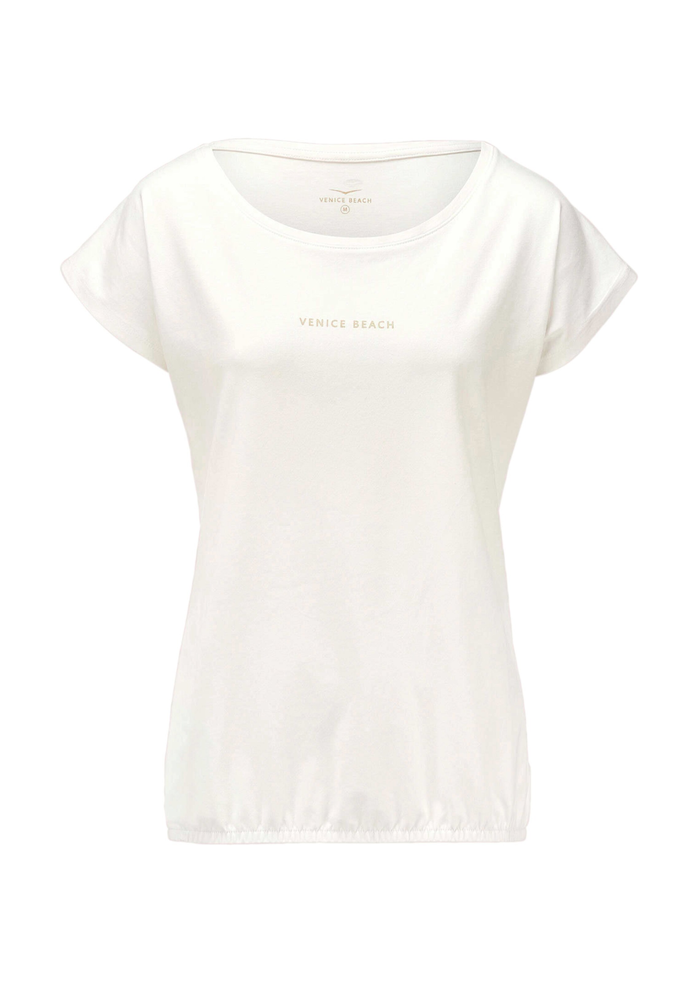 Shirt mit Gummizug am Saum