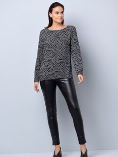 Bluse mit grafischem Druck thumbnail 7