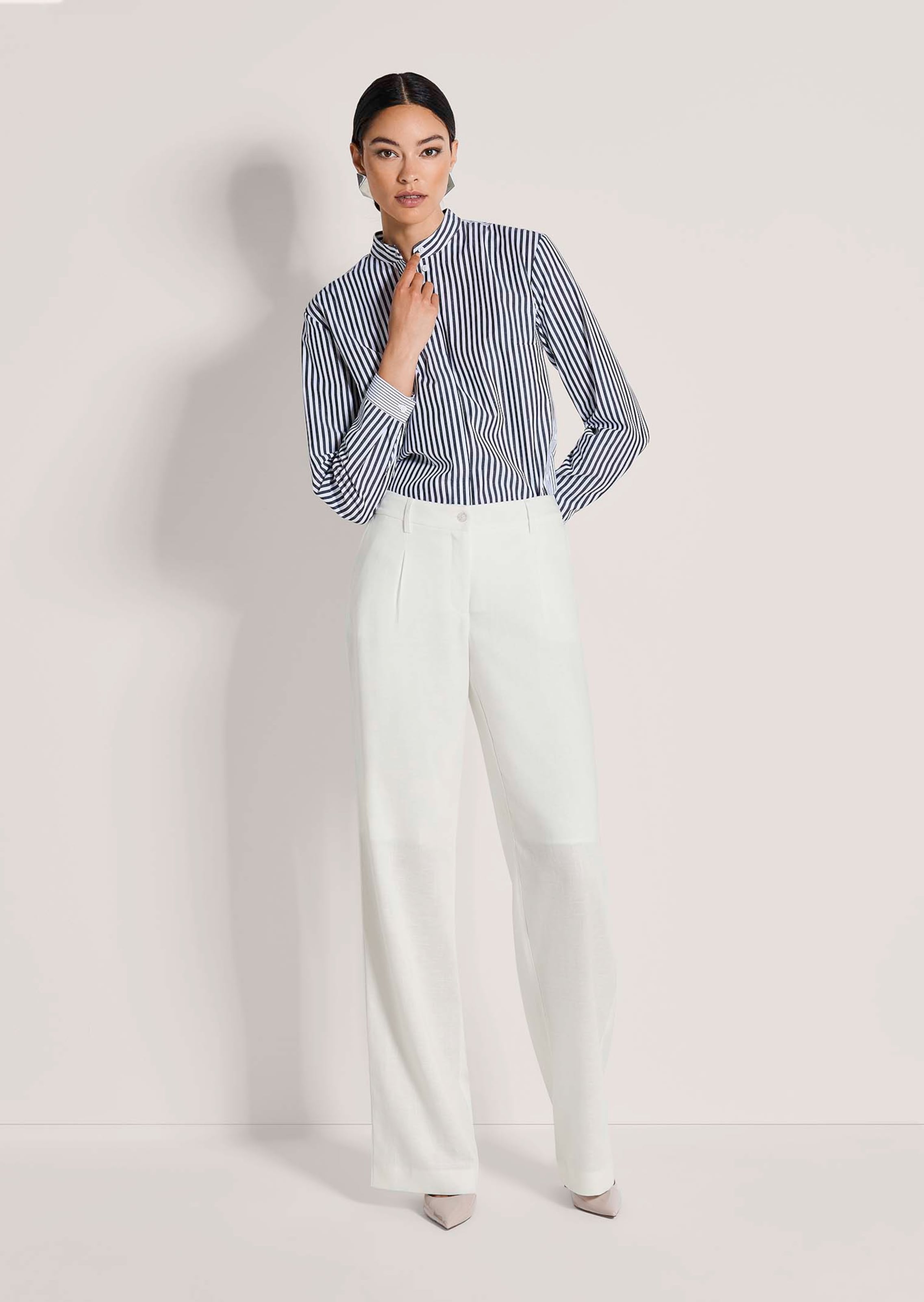 Generisch Linnen zomerbroek voor dames, lange katoenen broek, casual
