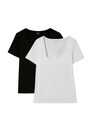 Shirt mit Karree-Ausschnitt im Doppelpack thumbnail 6