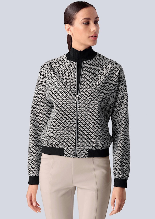 Jacke mit grafischen Allover-Print 6