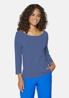 Strickpullover mit U-Boot-Ausschnitt thumbnail 1