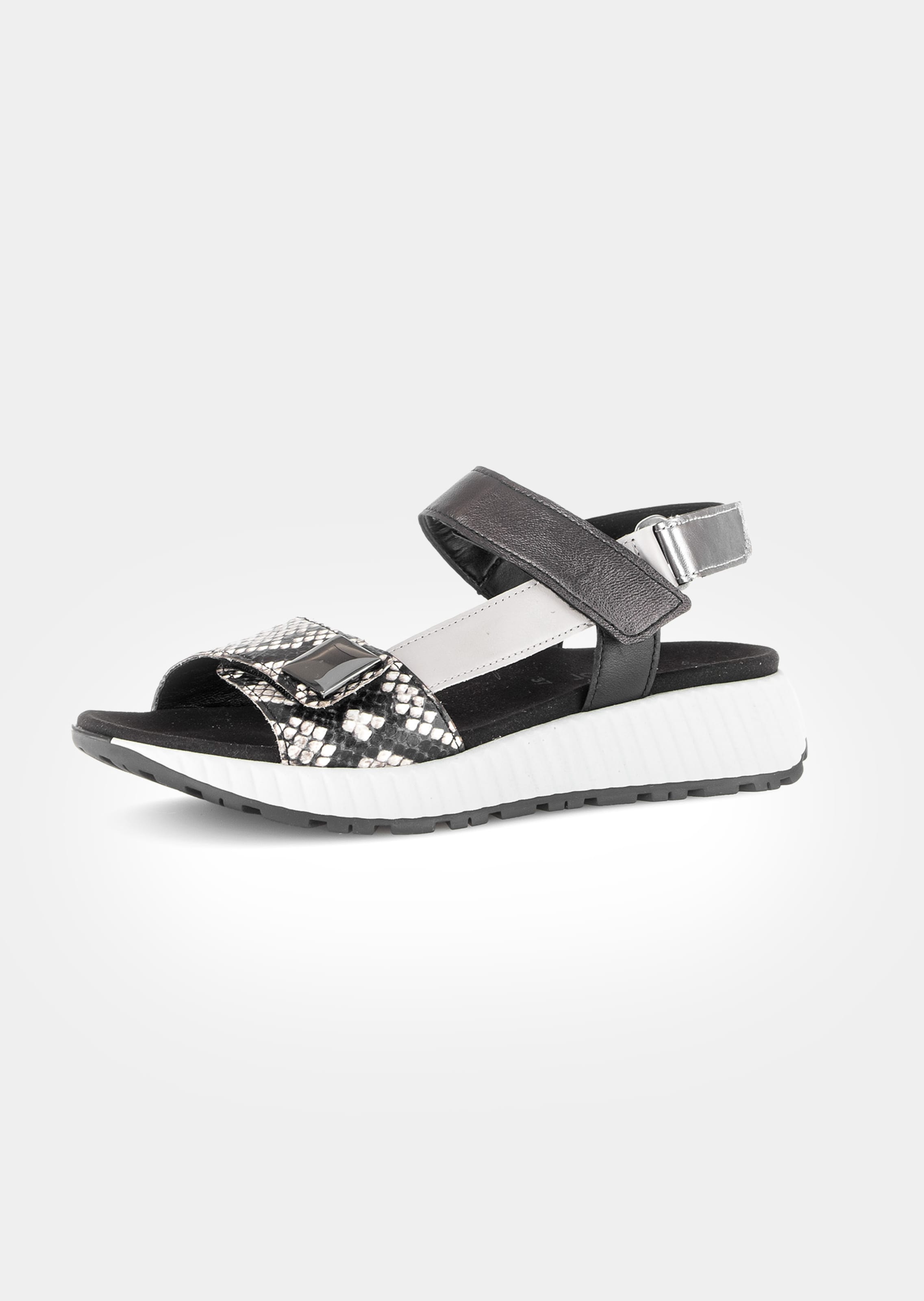 Sandales à motif reptile métallisé
