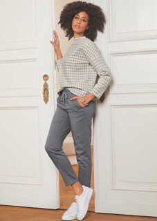 Sweatshirt with pepita pattern thumbnail 6