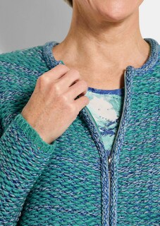 Strickjacke mit verdecktem Reißverschluss thumbnail 5
