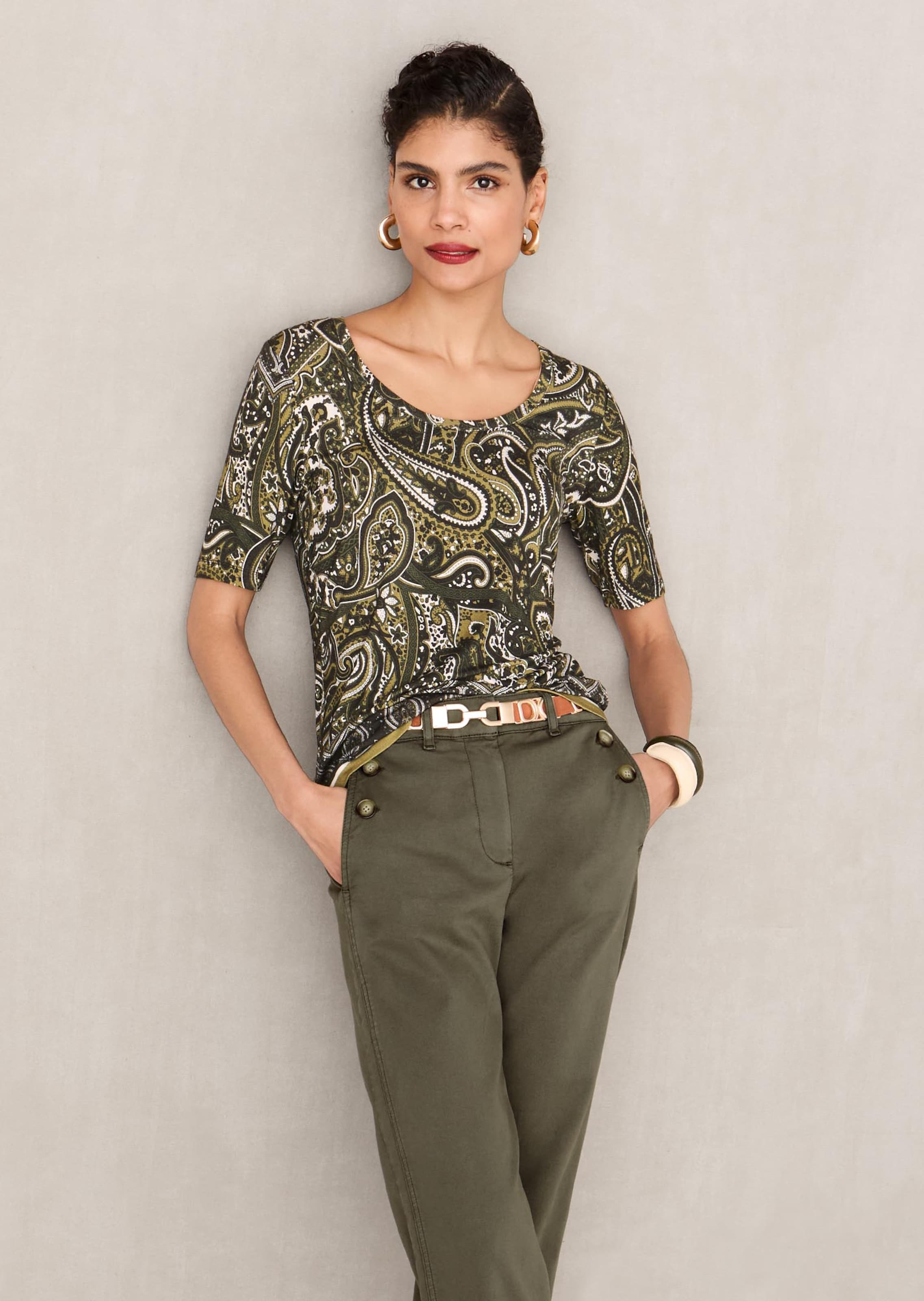 Shirt mit Paisley-Print