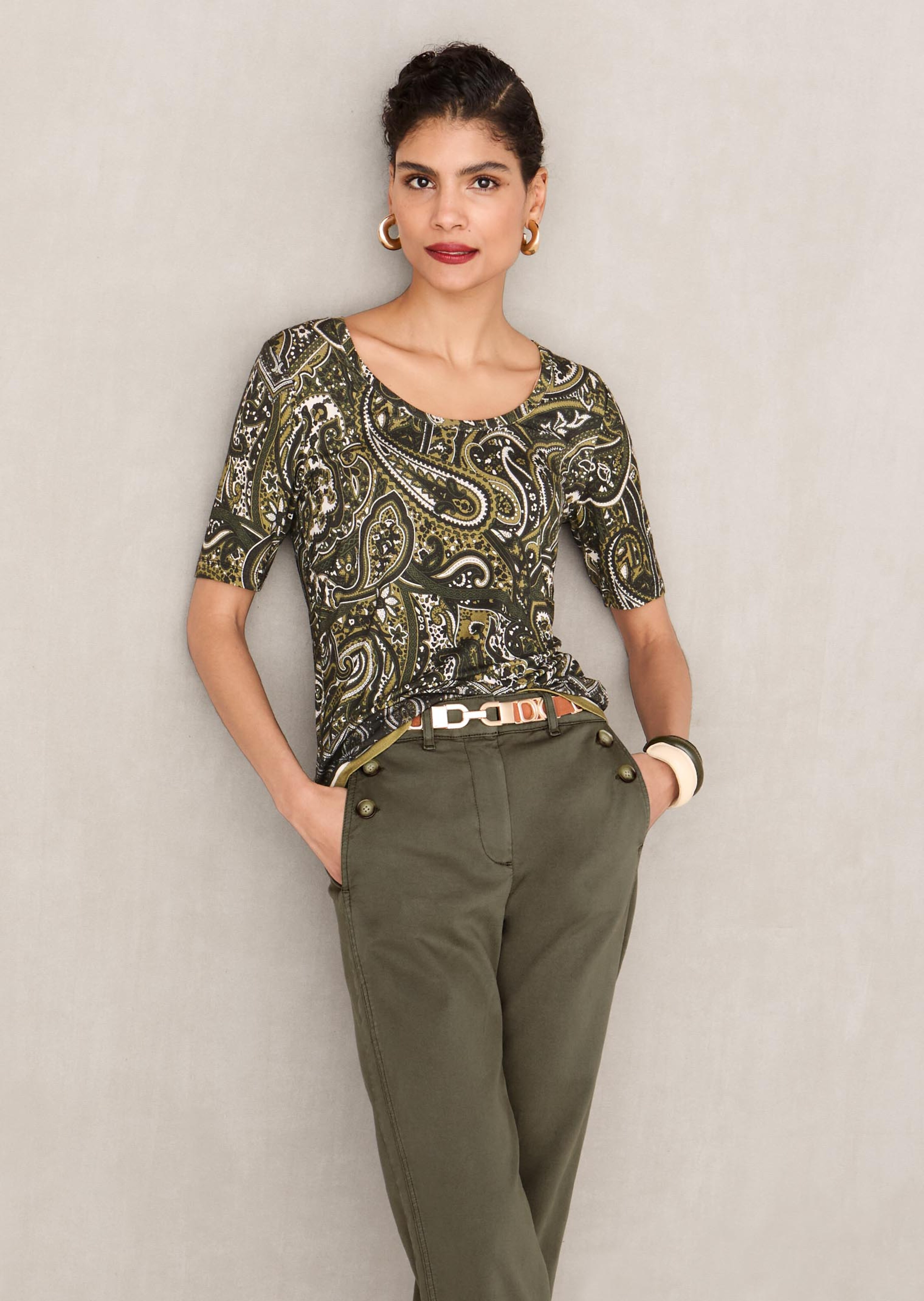 Shirt mit Paisley-Print