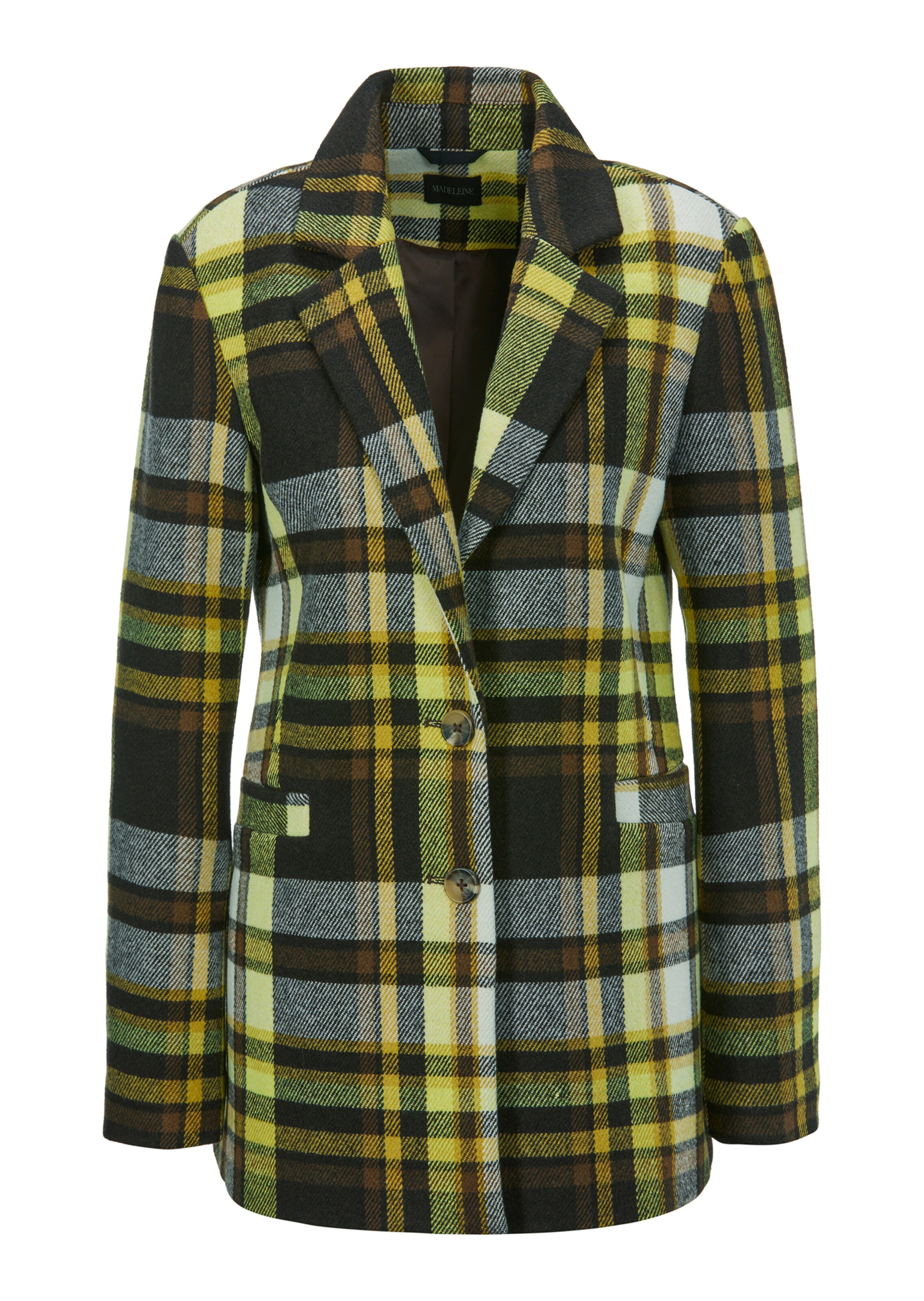 Karo-Blazer mit nachhaltigem Faseranteil