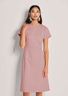 Robe fourreau avec encolure bateau et manches courtes thumbnail 1