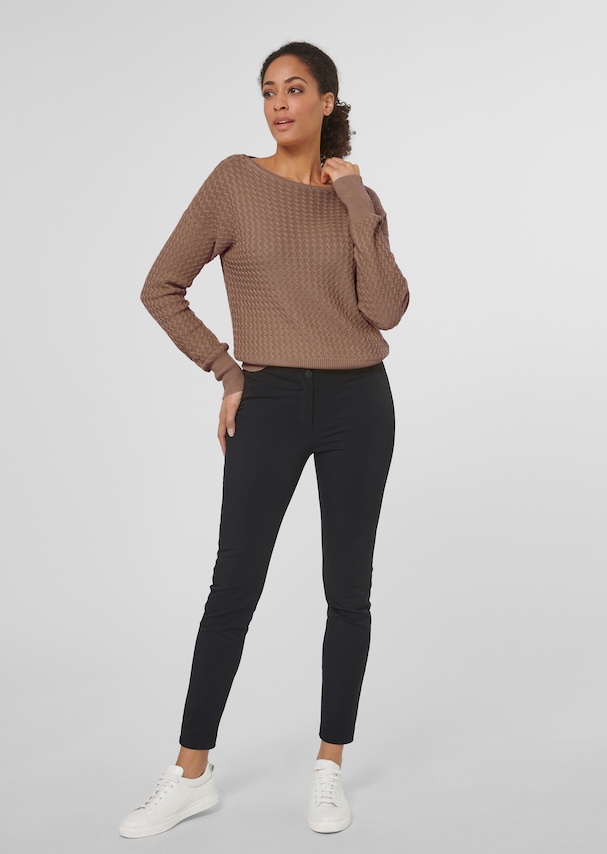 Textured jumper made from Supima Cotton 1