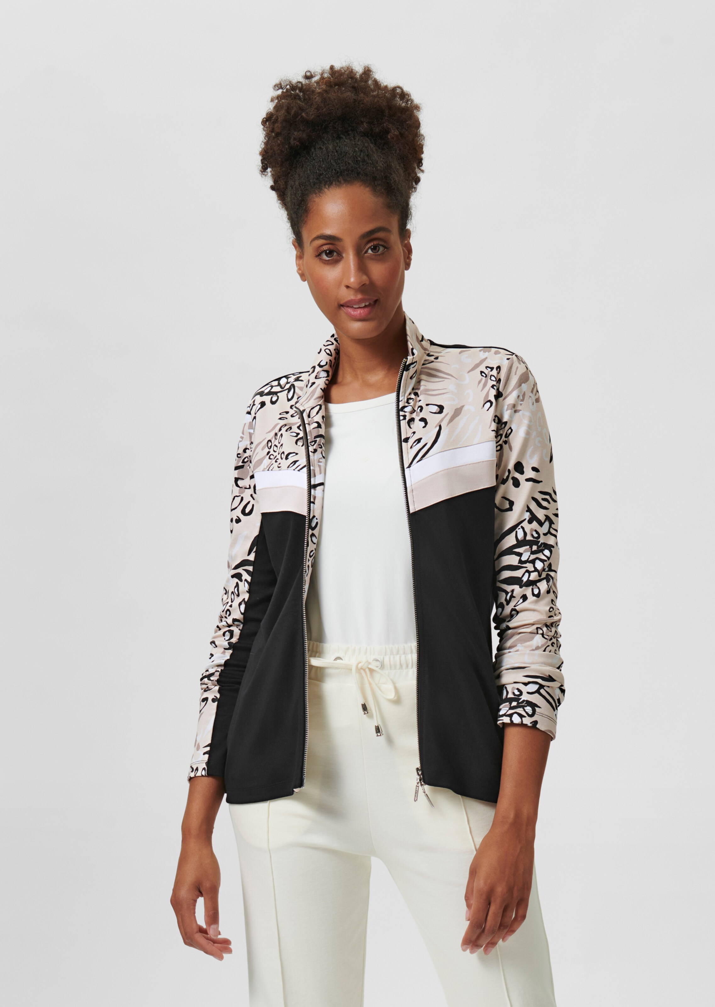 Jacke im Colourblocking-Stil