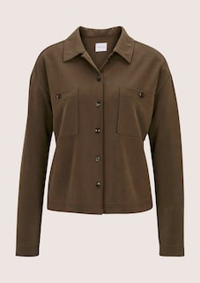 Oversize Hemdbluse mit aufgesetzten Taschen thumbnail 6