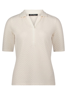 Polo structuré avec col en tricot thumbnail 6