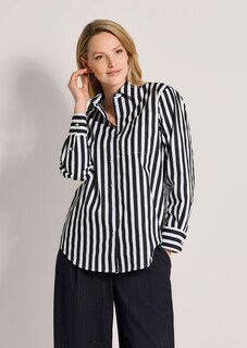 Baumwollbluse mit Streifen thumbnail 1