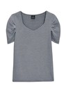 Kurzarm-Shirt mit gewebtem Pepitamuster thumbnail 6
