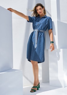 Cotton denim dress thumbnail 7