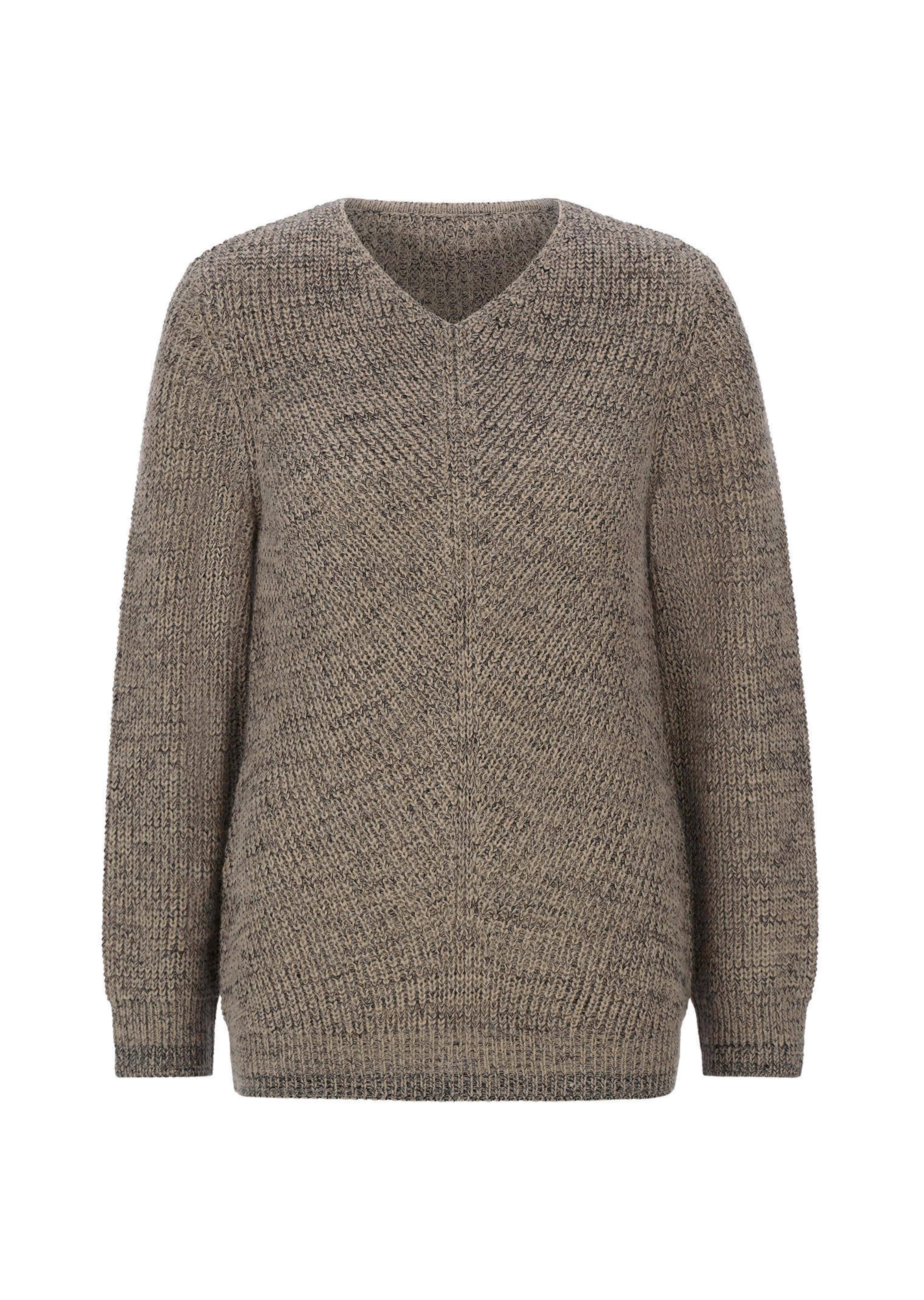 Tricot pullover met naadloze V-hals