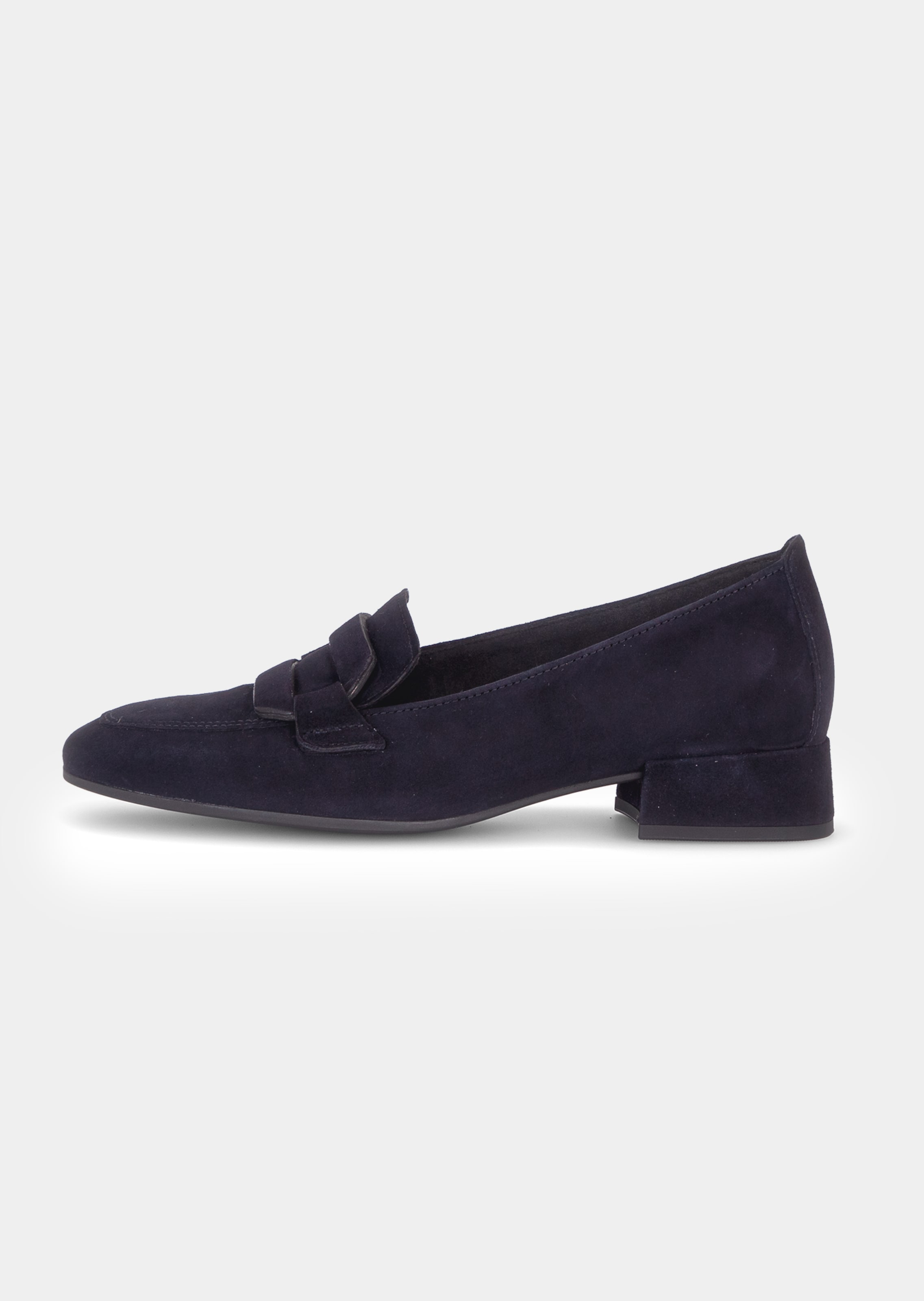 Leren veterschoen met decoratief element
