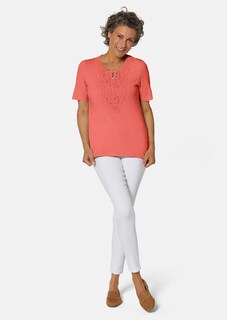 T-shirt à encolure arrondie en crochet thumbnail 2