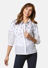 Modische Druckbluse mit Hemdblusenkragen thumbnail 1