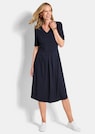 Jersey-Kleid mit V-Ausschnitt thumbnail 2