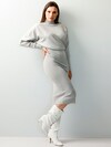 Strickkleid mit weiten Fledermausärmeln thumbnail 3