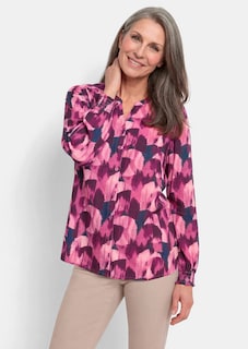 Satijnen blouse van zuivere viscose thumbnail 2